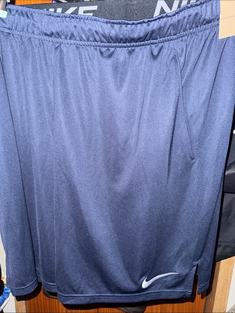 Nike Navy Blue Mens Athletic Shorts